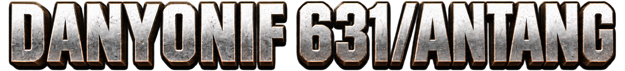 Distressed 3D Steel Title Banner